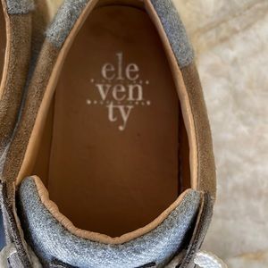 Eleventy men’s shoes size 43 men’s 10- tan grey and white- worn once